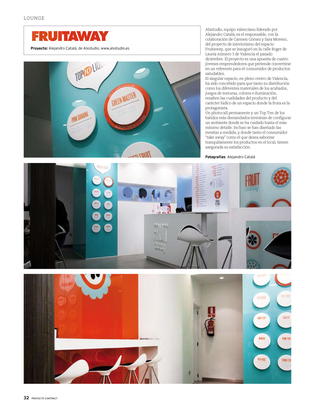 Fruitaway en la revista Proyecto Contract de Casa Viva