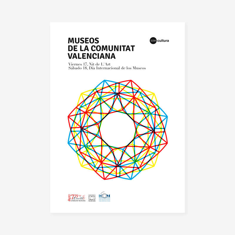 Un cartel de Alxstudio para el «Dia Internacional de los Museos»